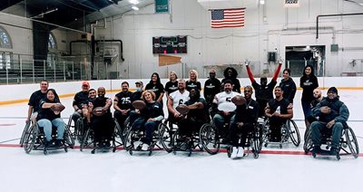 Browns wheelchair football clinic