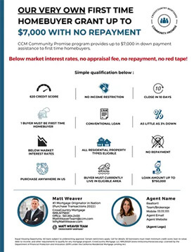 CCM Community Promise flyer example