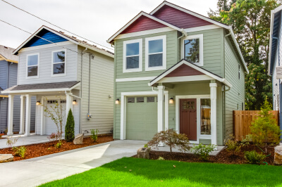 The exterior of a home