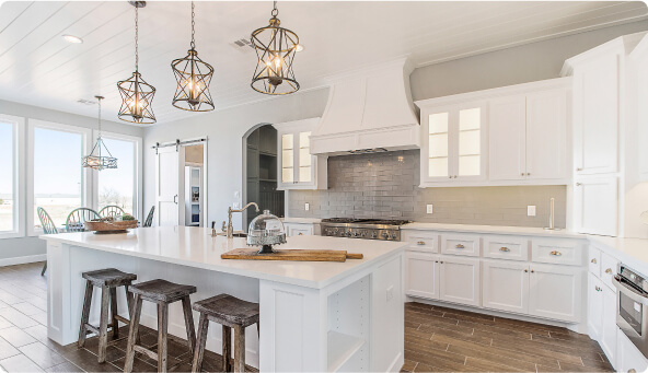 Sleek and stylish modern kitchen with clean lines and stainless steel appliances